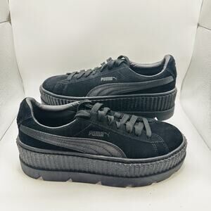 Size 7.5 - PUMA x Fenty Creeper Phatty Womens Casual Shoes, Triple Black